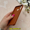 قاب گوشی Galaxy A10S سامسونگ لدر دیزاین SOFT Lether Design سیلیکونی طرح چرم قهوه ای کد 59820