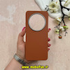 قاب گوشی Redmi 14C - Poco C75 - Redmi A4 شیائومی لدر دیزاین SOFT Lether Design سیلیکونی طرح چرم قهوه ای کد 59893