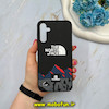 قاب گوشی Galaxy A15 سامسونگ سیلیکونی هارد سه بعدی برجسته طرح The North Face مشکی کد 59940