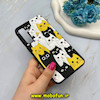 قاب گوشی Galaxy A35 سامسونگ سیلیکونی هارد سه بعدی برجسته طرح گربه مشکی کد 59952