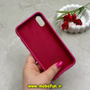قاب گوشی iPhone X - iPhone XS آیفون سیلیکونی اورجینال پاک کنی درجه یک زیربسته صورتی فانتزی کد 59787