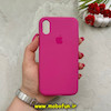 قاب گوشی iPhone X - iPhone XS آیفون سیلیکونی اورجینال پاک کنی درجه یک زیربسته صورتی فانتزی کد 59787