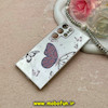 قاب گوشی Galaxy S24 Ultra سامسونگ آینه ای نگین دار کرومی لاکچری Luxury محافظ لنزدار طرح پروانه کد 60015