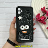 قاب گوشی Galaxy A05 سامسونگ سیلیکونی Solid عروسکی برجسته محافظ لنزدار طرح Pochacco کیوت مشکی کد 60607