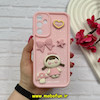 قاب گوشی Galaxy A15 سامسونگ سیلیکونی Solid عروسکی برجسته محافظ لنزدار طرح دخترونه کیوت صورتی کد 60656