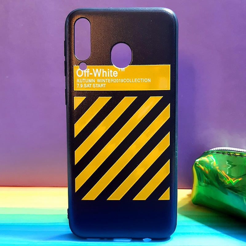 قاب گوشی M30 سامسونگ فانتزی طرح Off White کد 3