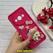 قاب گوشی Redmi A3 / Redmi A3X شیائومی سیلیکونی Solid عروسکی برجسته محافظ لنزدار طرح دخترونه کیوت سرخابی کد 60845
