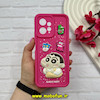 قاب گوشی Redmi Note 12 4G شیائومی سیلیکونی Solid عروسکی برجسته محافظ لنزدار طرح عروسکی کیوت سرخابی کد 60873