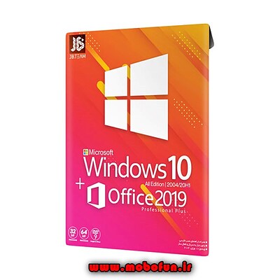 سیستم عامل Windows 10+Office 2019 نشر جی بی تیم