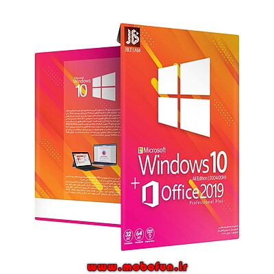 سیستم عامل Windows 10+Office 2019 نشر جی بی تیم