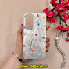 قاب گوشی Galaxy S24 FE سامسونگ موج دار سخت Hard لیزری لاکچری کیس نگین دار دور شفاف طرح قلب رنگی کد 60193