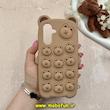 قاب گوشی Galaxy A26 سامسونگ سیلیکونی پاک کنی طرح خرسی تدی پاپیت قهوه ای کد 60991