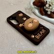 قاب گوشی Galaxy A26 سامسونگ سیلیکونی پاک کنی طرح خرسی BEAR پاپ سوکت برجسته کد 60995