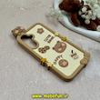 قاب گوشی Galaxy A36 سامسونگ سیلیکونی پاک کنی CUTE BEAR طرح تدی برجسته کرم کد E12-61015