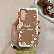 قاب گوشی Galaxy A36 سامسونگ سیلیکونی پاک کنی CUTE BEAR طرح تدی برجسته قهوه ای کد 61016