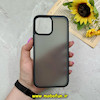 قاب گوشی iPhone 13 Pro Max آیفون پشت مات PC درجه یک یونیک کیس Unique Case اورجینال دور سیلیکونی مشکی کد 60590