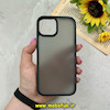 قاب گوشی iPhone 15 آیفون پشت مات PC درجه یک یونیک کیس Unique Case اورجینال دور سیلیکونی مشکی کد 60591