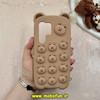 قاب گوشی Galaxy S24 Ultra سامسونگ سیلیکونی پاک کنی طرح خرسی تدی پاپیت قهوه ای کد 61098