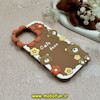 قاب گوشی iPhone 16 Pro Max آیفون سیلیکونی پاک کنی CUTE BEAR طرح تدی برجسته قهوه ای کد 61064