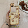 قاب گوشی Redmi Note 13 Pro 5G - Poco X6 شیائومی سیلیکونی پاک کنی CUTE BEAR طرح تدی برجسته کرم کد 61085