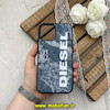 قاب گوشی iPhone 12 Pro Max آیفون اورجینال دیزل DIESEL کلاسیک فیت پارچه ای Hard Golden Consept سرمه ای کد 61398