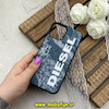 قاب گوشی iPhone 12 Pro Max آیفون اورجینال دیزل DIESEL کلاسیک فیت پارچه ای Hard Golden Consept سرمه ای کد 61398