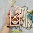 قاب گوشی iPhone 11 Pro Max آیفون چرمی HARD زنجیر دار فلزی پرادا PRADA اورجینال کد 61125