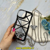 قاب گوشی iPhone 13 - iPhone 14 آیفون چرمی HARD زنجیر دار فلزی پرادا PRADA اورجینال کد 61131
