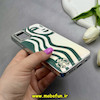 قاب گوشی Galaxy A51 سامسونگ اورجینال لاکچری چرمی HARD کرومی طرح استارباکس محافظ لنزدار کد 61221