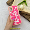 قاب گوشی Galaxy A51 سامسونگ سیلیکونی سولید SOLID منحنی سه بعدی برجسته عروسکی محافظ لنز دار طرح Barbie صورتی کد 61482