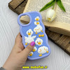 قاب گوشی iPhone 15 آیفون سیلیکونی سولید SOLID منحنی سه بعدی برجسته عروسکی محافظ لنز دار طرح جوجه اردک کیوت یاسی کد 61536