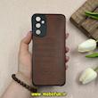 قاب گوشی Galaxy A05S سامسونگ طرح ژله ای چرمی ساده گوزنی محافظ لنزدار قهوه ای کد 61716