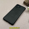 قاب گوشی Galaxy A12 - Galaxy M12 سامسونگ طرح ژله ای چرمی ساده گوزنی محافظ لنزدار مشکی کد 61739