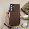 قاب گوشی Galaxy A25 سامسونگ طرح ژله ای چرمی ساده گوزنی محافظ لنزدار قهوه ای کد 61760