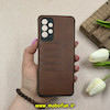 قاب گوشی Galaxy A32 4G سامسونگ طرح ژله ای چرمی ساده گوزنی محافظ لنزدار قهوه ای کد 61767