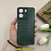 قاب گوشی Redmi 13C - Poco C65 شیائومی طرح ژله ای چرمی ساده گوزنی محافظ لنزدار سبز کد 61834