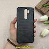 قاب گوشی Redmi Note 8 Pro شیائومی طرح ژله ای چرمی ساده گوزنی محافظ لنزدار مشکی کد 61840