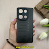 قاب گوشی Redmi Note 13 Pro 4G / Poco M6 Pro 4G شیائومی طرح ژله ای چرمی ساده گوزنی محافظ لنزدار مشکی کد 61849