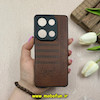 قاب گوشی Redmi Note 13 Pro 4G / Poco M6 Pro 4G شیائومی طرح ژله ای چرمی ساده گوزنی محافظ لنزدار قهوه ای کد 61850
