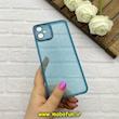 قاب گوشی Galaxy A05 سامسونگ ژله ای شفاف بی رنگ محافظ لنز دار رنگ آبی کد 61606