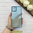 قاب گوشی Galaxy A05 سامسونگ ژله ای شفاف بی رنگ محافظ لنز دار رنگ آبی کد 61606