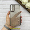 قاب گوشی Galaxy A15 سامسونگ ژله ای شفاف بی رنگ محافظ لنز دار رنگ دودی کد 61608