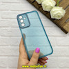 قاب گوشی Galaxy A15 سامسونگ ژله ای شفاف بی رنگ محافظ لنز دار رنگ آبی کد 61609