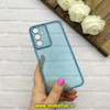 قاب گوشی Galaxy A35 سامسونگ ژله ای شفاف بی رنگ محافظ لنز دار رنگ آبی کد 61613