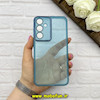 قاب گوشی Galaxy A35 سامسونگ ژله ای شفاف بی رنگ محافظ لنز دار رنگ آبی کد 61613