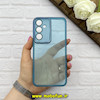 قاب گوشی Galaxy S23 FE سامسونگ ژله ای شفاف بی رنگ محافظ لنز دار رنگ آبی کد 61637