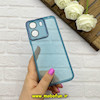 قاب گوشی Redmi 13C - Poco C65 شیائومی ژله ای شفاف بی رنگ محافظ لنز دار رنگ آبی کد 61624