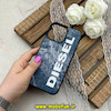 قاب گوشی iPhone 14 Pro Max آیفون اورجینال دیزل DIESEL کلاسیک فیت پارچه ای Hard Golden Consept سرمه ای کد 61406