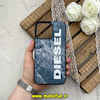 قاب گوشی iPhone 14 Pro Max آیفون اورجینال دیزل DIESEL کلاسیک فیت پارچه ای Hard Golden Consept سرمه ای کد 61406