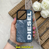 قاب گوشی iPhone 14 Pro آیفون اورجینال دیزل DIESEL کلاسیک فیت پارچه ای Hard Golden Consept سرمه ای کد 61404